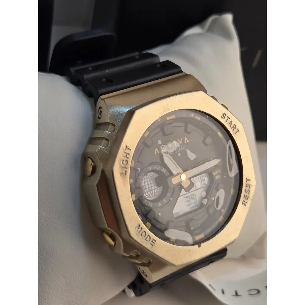 Activa X Invicta ACW423-008 Dual Time Tactical Sport Analog Digital Watch New
